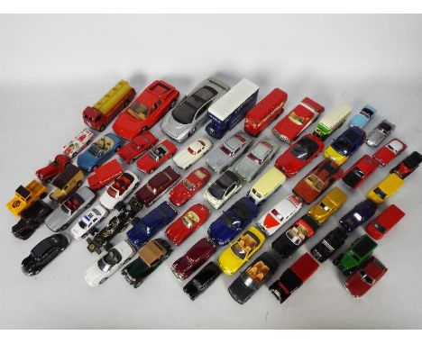 Corgi - Maisto - Dinky - A collection of approximately 50 x loose diecast models in various scales including James Bond Aston