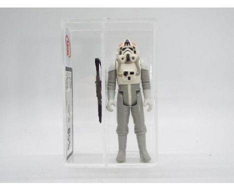 Star Wars - A loose vintage and graded Star Wars 3 3/4 action figure 'AT-AT Driver'. The figure is UK Graded at 85% overall, 