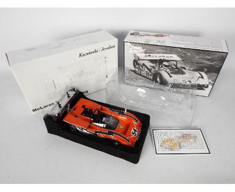 GMP - A boxed Limited Edition GMP 1:18 scale #12029 Koveleski / Jerobee McLaren M8B Low Wing. The highly detailed diecast app