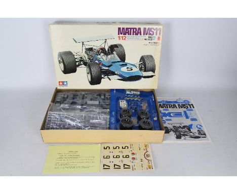 Tamiya - A vintage boxed Tamiya BS1205 Matra MS11 1:12 'Big Scale' plastic model kit. The kit appears to be in Mint condition