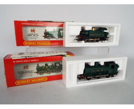 Hornby - Two boxed OO gauge steam locomotives. Lot includes Hornby R041 0-6-0 Class 57XX Pannier Tank Engine Op.No.8751 in GW