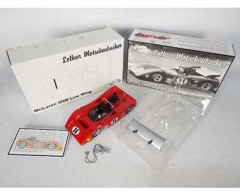 GMP - A boxed Limited Edition GMP 1:18 scale #12026 Lothar Motschenbacker McLaren M8B Low Wing. The highly detailed diecast a