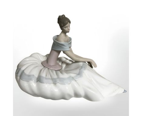 A large Nao figure of a seated lady, No. 1266.