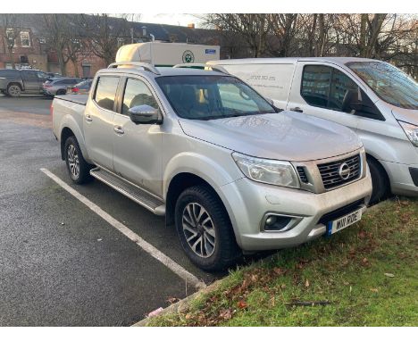 A Nissan Navara double cab pick up Tekna 2.3 dCi 190 4WD, registration W111 RDE, colour silver, first registered 24 May 2016,