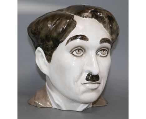 A Fleshpots ceramic head of Charlie Chaplin height 26cm