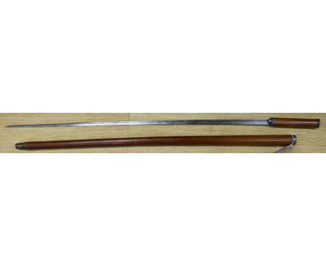 A 19th century malacca cane sword stick