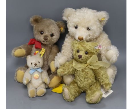 Three Steiff yellow tag 12004 Club bears, one limited edition boxed