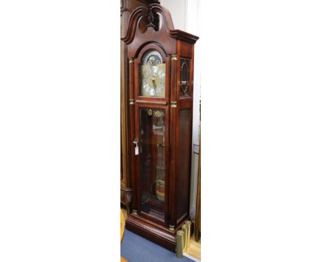 A Howard Miller Westminster chiming longcase clock