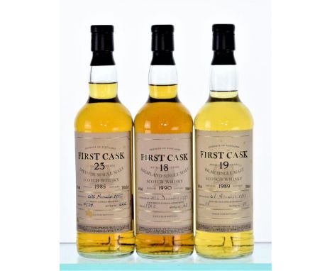 First Cask 23 Year Speyside Single MaltDistilled in 1985 at Linkwood Distillery Cask 4534/Bottle 2221x70clFirst Cask 19 Year 