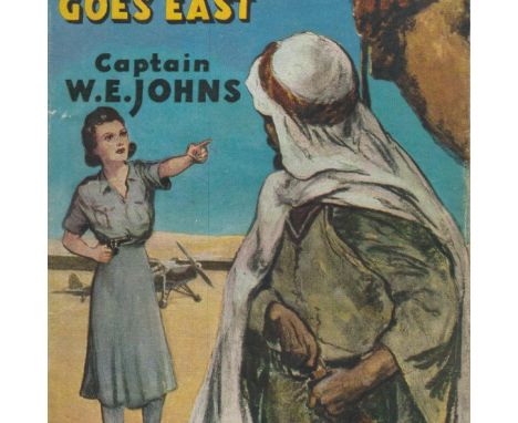 Worrals Goes East by Captain W E Johns 1944 Hardback Book First Edition with 192 pages published by Hodder and Stoughton Ltd 