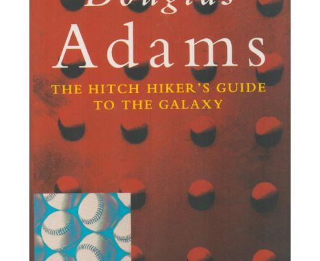 Douglas Adams Signed Book - The Hitch Hiker's Guide to The Galaxy by Douglas Adams 1994 Hardback Book edition unknown with 17