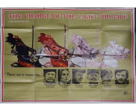 Two UK quad film posters, The Lord of the Rings (1978) and The Charge of the Light Brigade (1968), both 40x30inch.