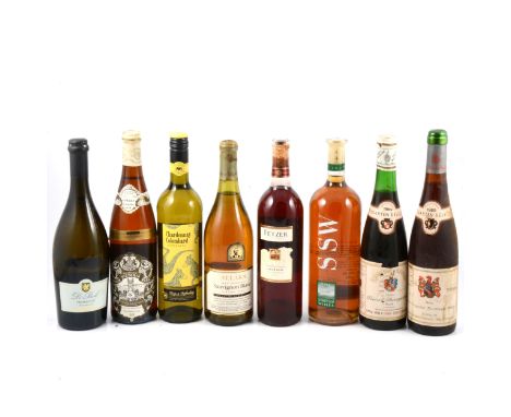 Thirteen bottles of assorted table wines, mostly German, including August Anheuser, Kreuznach, Nahe, Reseling, 1969, Georg Fr