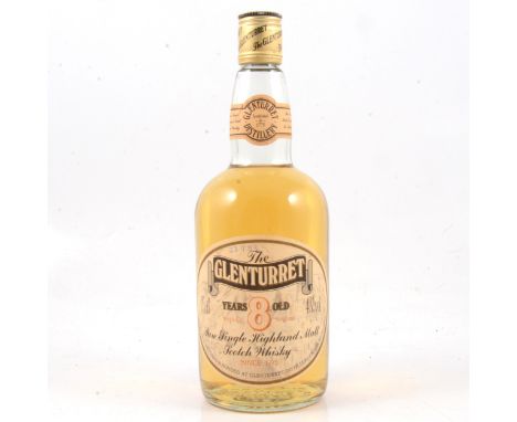 Glenturrret, 8 year old, single Highland malt Scotch whisky, 1980s bottling, 43% vol. 75cl, label with handwritten date 23.9.
