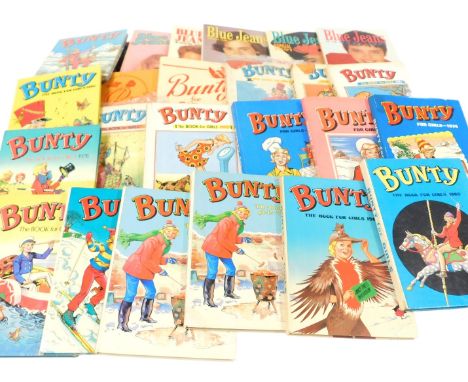 Assorted annuals, including Debbie for Girls, Diana &amp; Jackie and Sandie, Treasure Annual, Deputy Dawg, Harlem Globe Trott