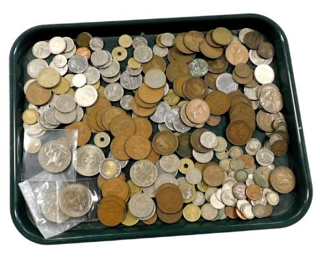 British silver and copper coinage, including threepenny bits, American coinage, European coinage, pre and post euro, and comm