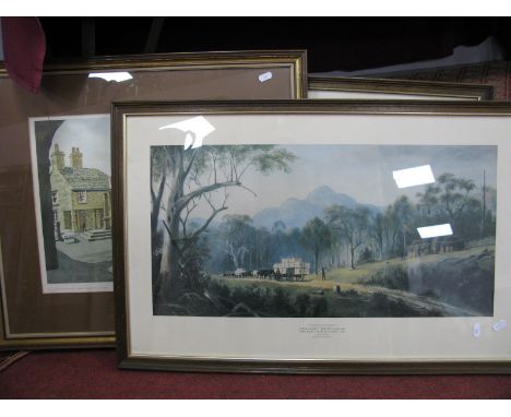 S.Buckley 'Cartmel, Market Cross' Ltd Edition Colour Print, of 500, 31.5 x 40.5cm, graphite signed and St. Peters Church Shef