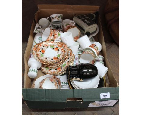 Portmeirion china including rolling pin, lemon squeezer, Edwardian part tea set plus other china etc