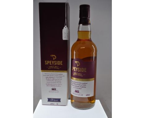 A BOXED BOTTLE OF SPEYSIDE SINGLE MALT SCOTCH WHISKY 40% VOL 