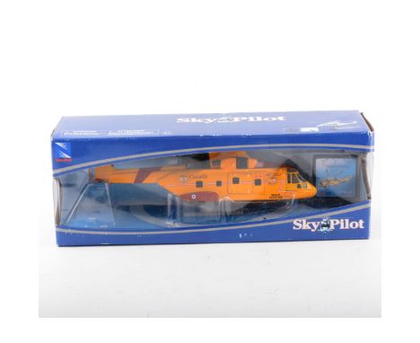Modern diecast model aircraft, including New Ray Sky Pilot helicopter, Italia 1:72 scale model kit and other models, (12). 