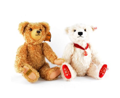 Nine Steiff teddy bears, some boxed, and another, (10).