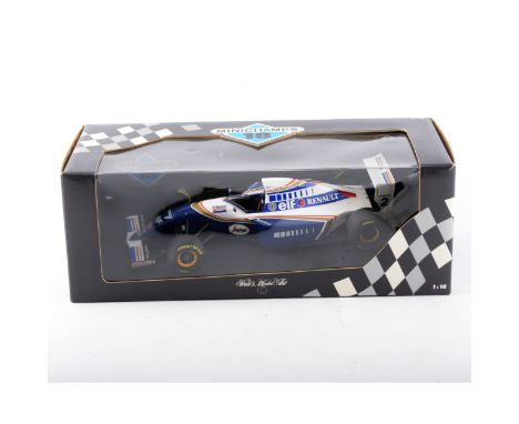 Minichamps 1:18 scale diecast models including Jordon Mugen Honda 198 D.Hill, Ferrari F310B E.Irvine, Benetton E1 G.Berger an