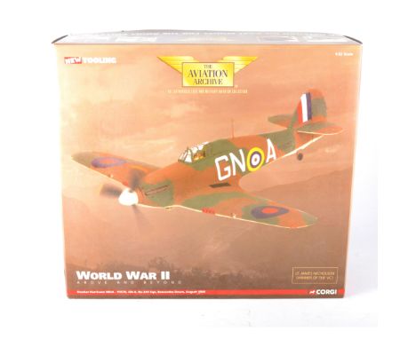 Corgi The Aviation Archive; 1:32 scale model of the Hawker Hurricane Mk1A - P3576 GN-A No.249 Sqn Boscombe Down August 1940 n