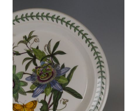 A Portmeirion 'Botanic Garden' pattern part Dinner, Tea and Coffee Service, comprising eight Dinner Plates, ten Bowls, twelve