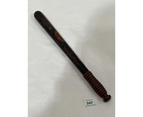 A Victorian truncheon. 16" long