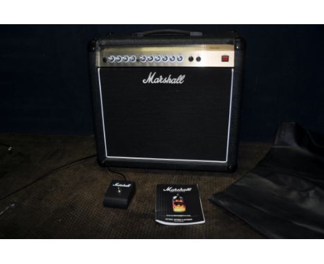 A MARSHALL AVT50X GUITAR COMBO with 1x12in speaker with original box foot switch, power cable and footswitch (PAT pass and wo