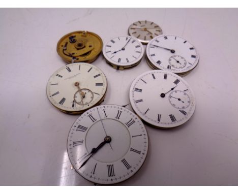 A small quantity of pocket watch movements 