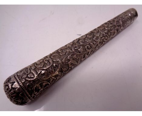 A silver walking stick handle, 97 g