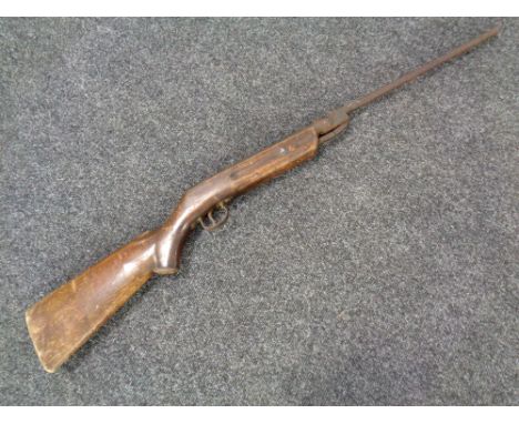 A vintage 177 caliber air rifle