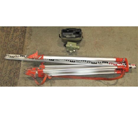 A Wild N10 Heerbugg Switzerland level and folding tripod