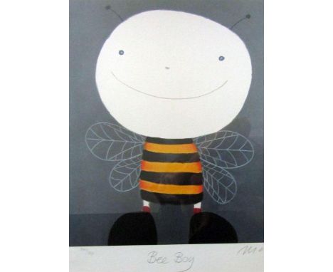 Mackenzie Thorpe (British B.1956) - Bee Boy, signed coloured limited edition print, with Castle Galleries insurance certifica