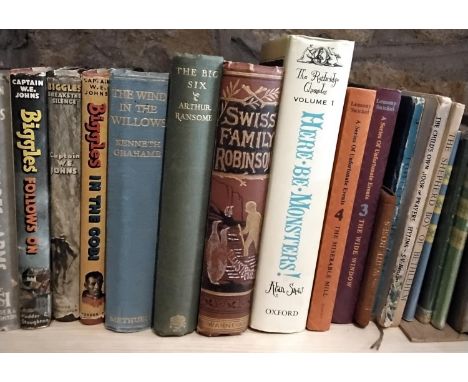 A large collection of vintage and other children's books including Biggles, Rupert, The Buffin Books, etc (46) 