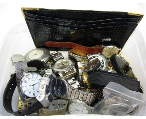 Large collection of various gent's and ladies wristwatches to include vintage gent's Empress 15 jewel water resistant manual 