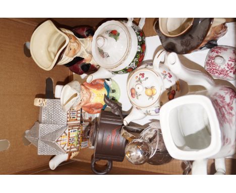 Assorted ceramics to include a Chinese Yixing teapot 