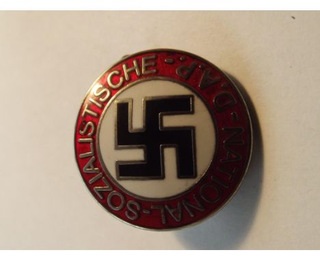 Enamel pin badge depicting Swastika  