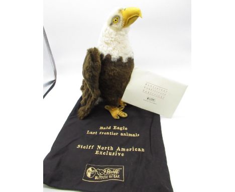 Steiff The Bald Eagle, Limited Edition 762/1500, with dust bag and certificate, H35cm 