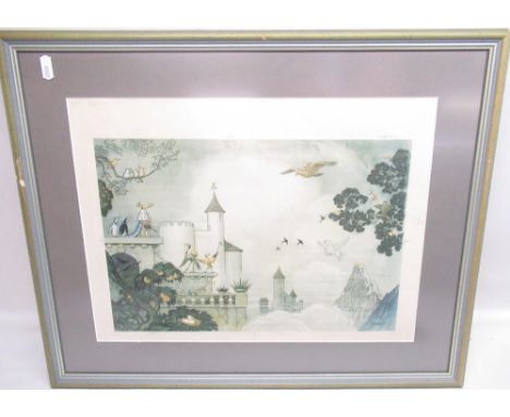 Framed print of original artwork for Rupert the Bear