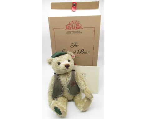 Steiff The Sherwood Bear in blonde mohair with working growler mechanism, dressed as Robin Hood, limited edition no. 259/1500