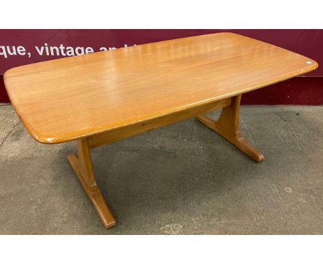 An Ercol Blonde ash rectangular coffee table 