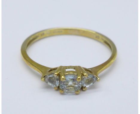 A 9ct gold ring, 1.5g, S
