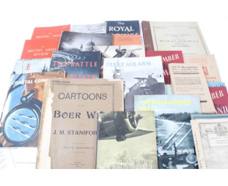 Group of Second World War official booklets and pamphlets, together with Pilots Flight Operating Instructions for Army models