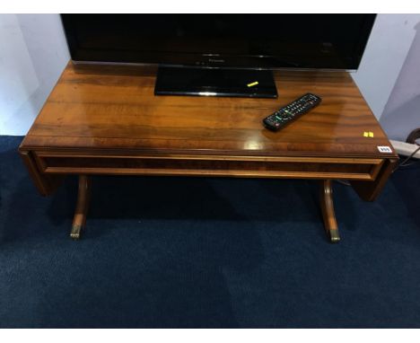 Yew wood sofa table and HIFI cabinet