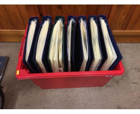 Seven presentation binders of First Day covers