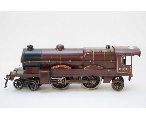 Hornby model engine of The Royal Scot in maroon livery No 6100
