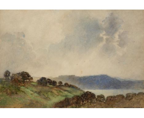 WARWICK GOBLE (1862-1943), THE TORRIDGE NEAR INSTOW, DEVON, signed, watercolour, 23 x 34cm  Exhibited: The Fine Art Society L