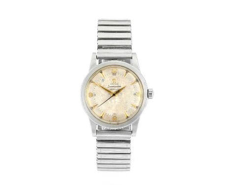 Omega: A Stainless Steel Automatic Centre Seconds Wristwatch, signed Omega, model: Seamaster, ref: 2577-8, circa 1951, (calib